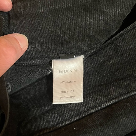 NWT EB Denim Low Rise Lace Up Wide Leg Jeans in Fox Black - Picture 9 of 10